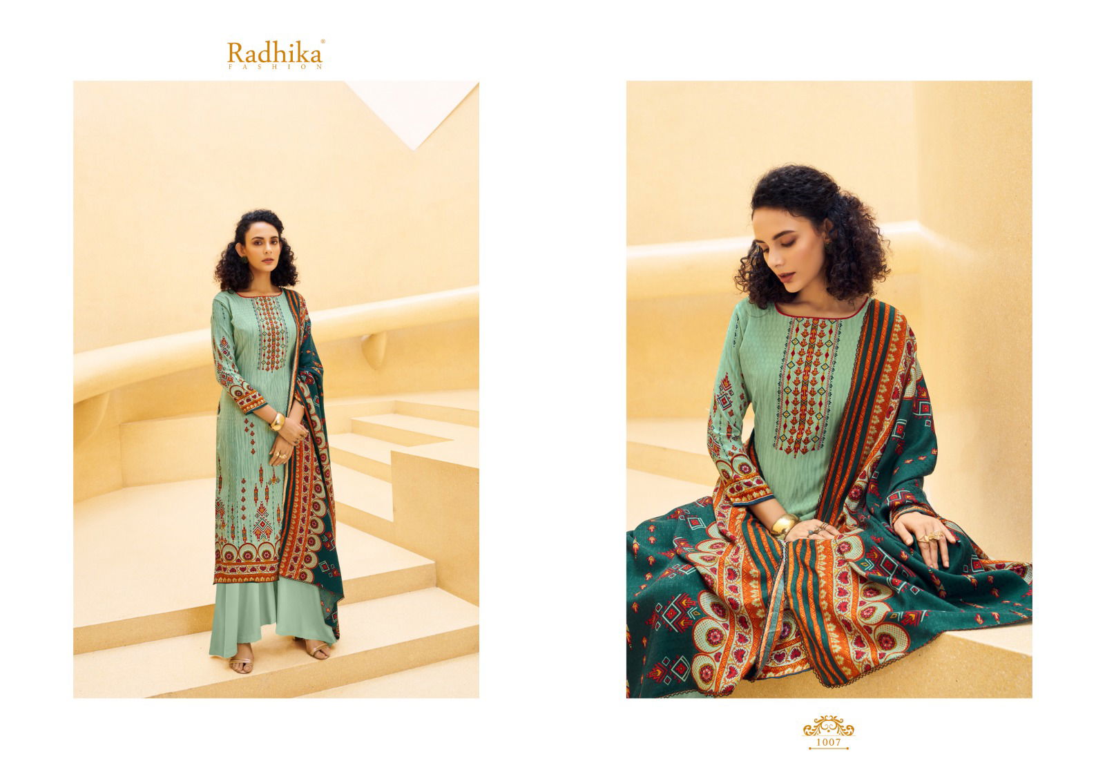 Sumyra Roohi Pashmina Printed Dress Material